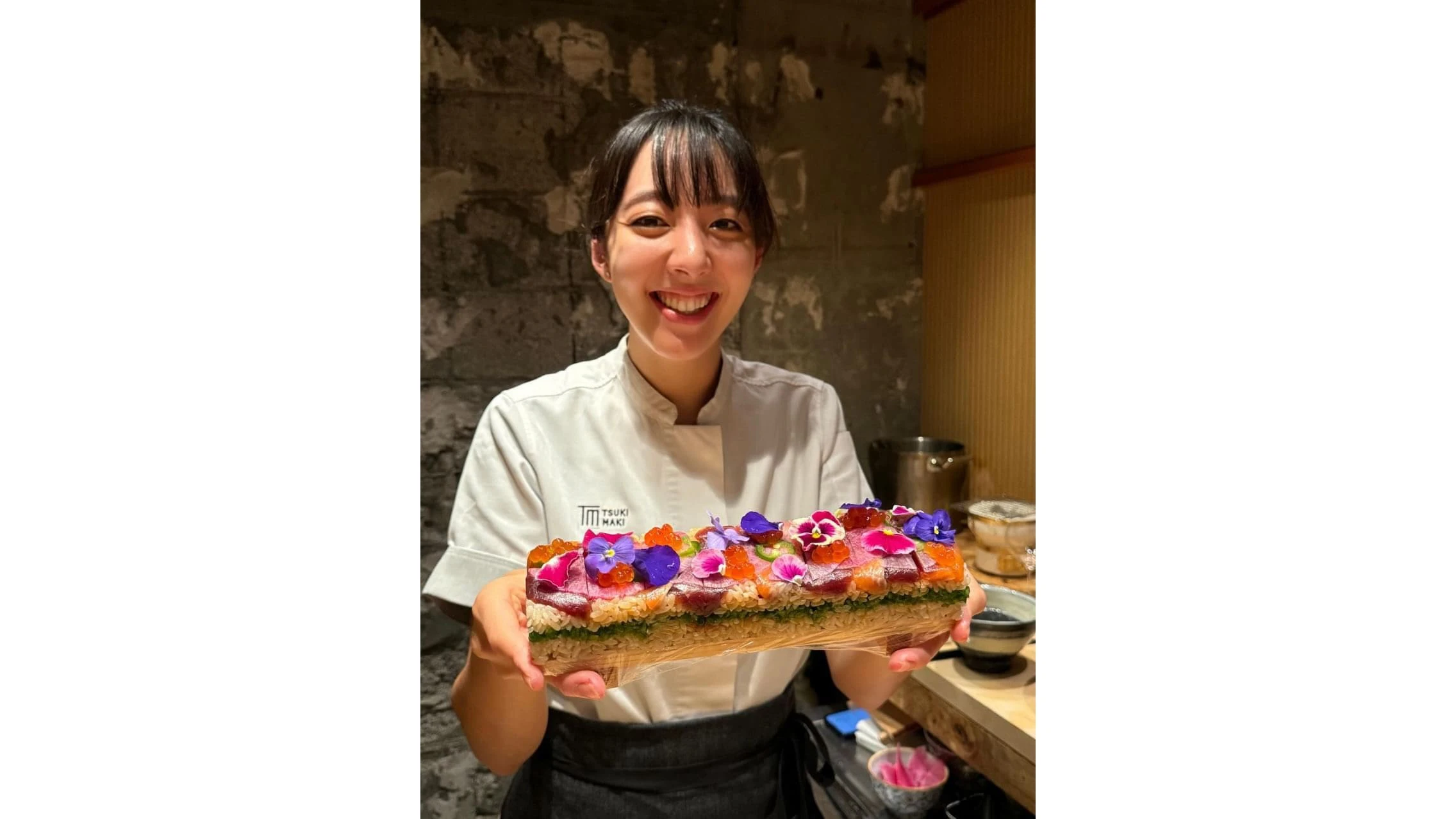 Chef Angie Lee is known for her pressed sushi, called oshizushi, as well as hand rolls.