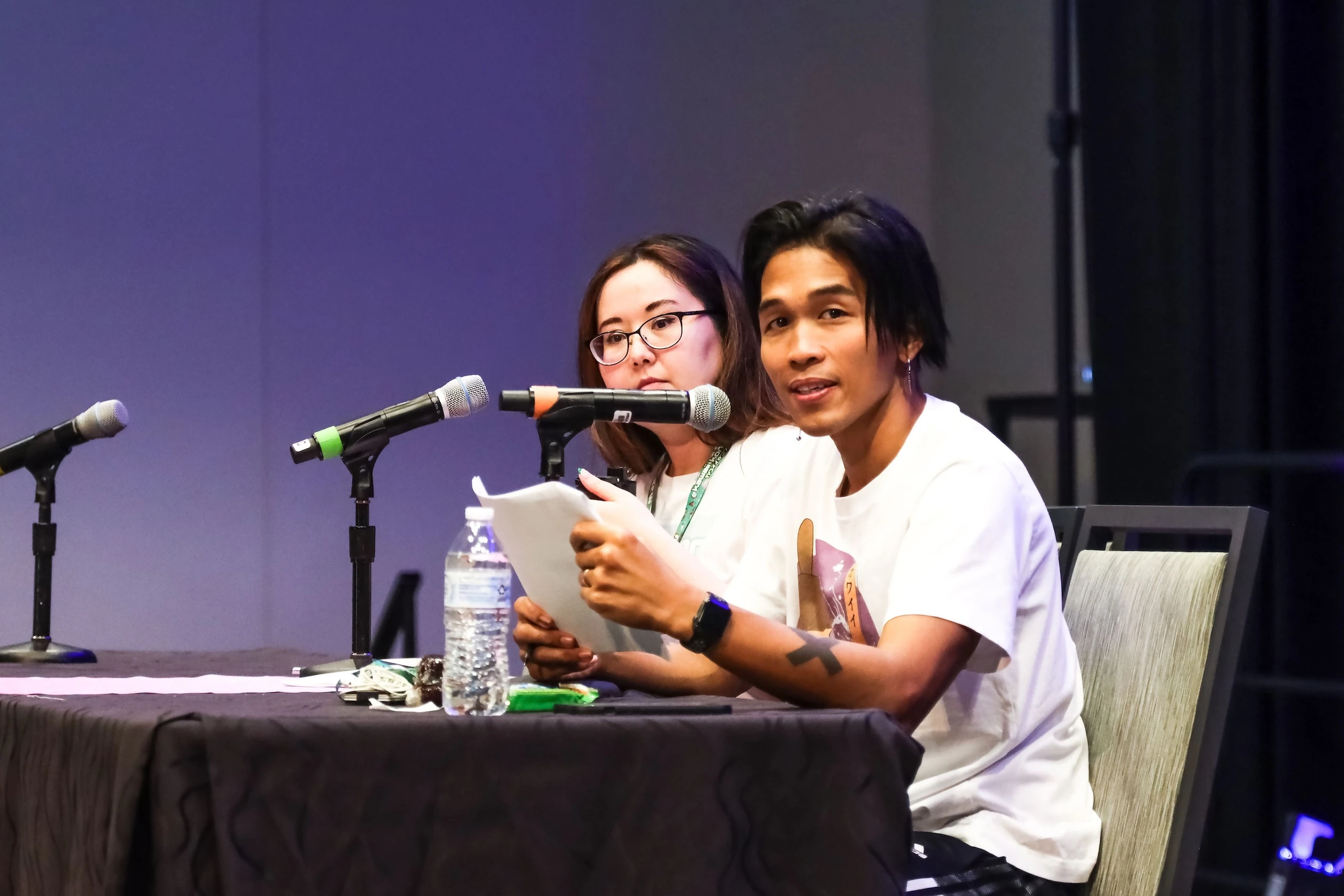 Angel Rumbaoa, right, is an administrator for Kawaii Kon.
