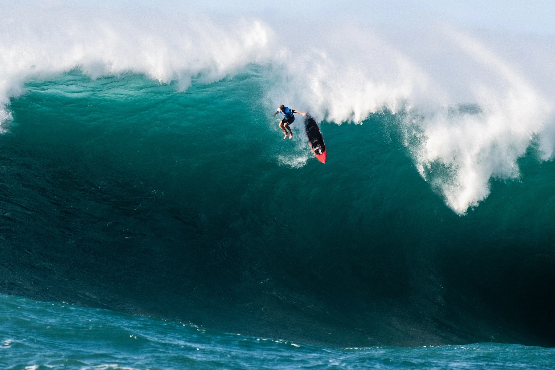 John Hook captures photos of The Eddie Aikau Big Wave Invitational from the water.