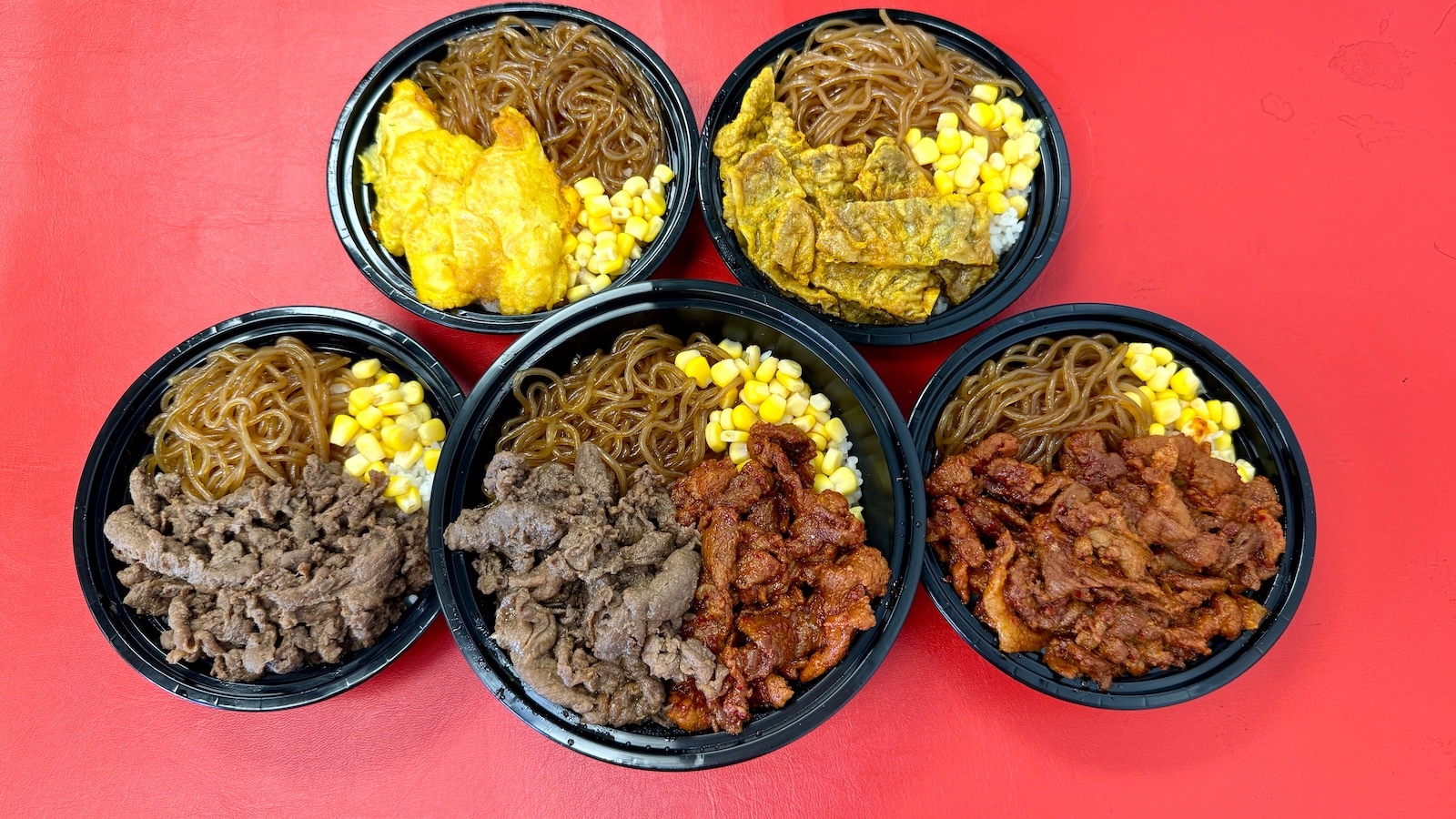 assortment of bowls