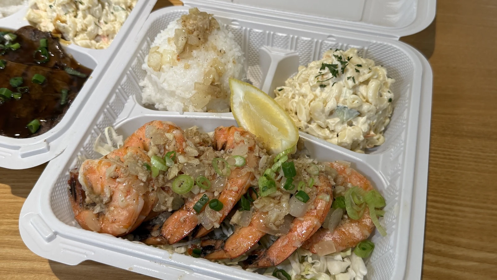 garlic shrimp plate