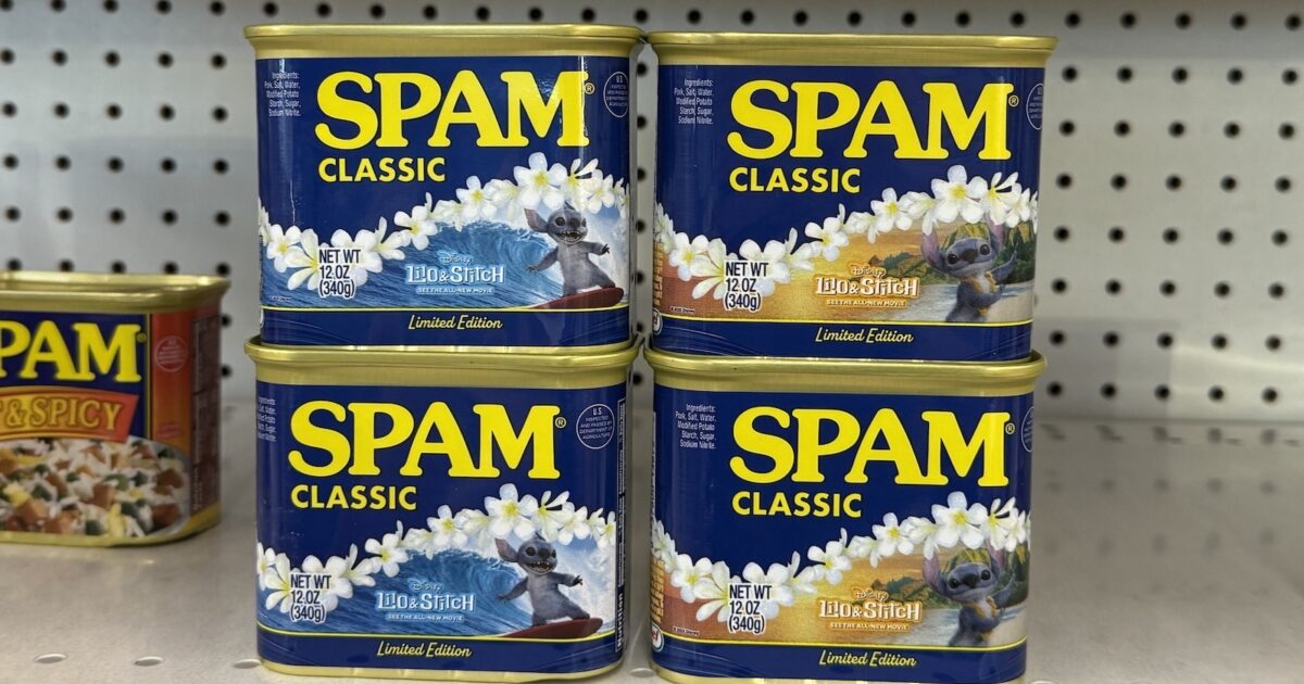 Limited-edition Lilo & Stitch Spam classic cans now available in
