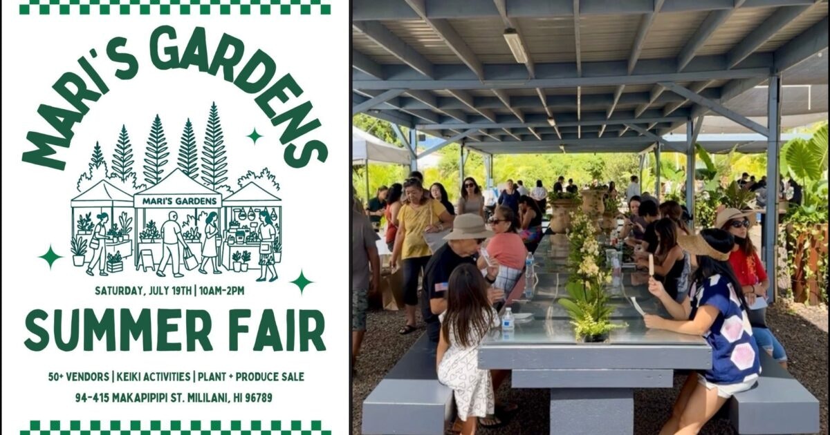 Aloha State Daily | Mark your calendars for Mari’s Gardens Summer Fair on July 19