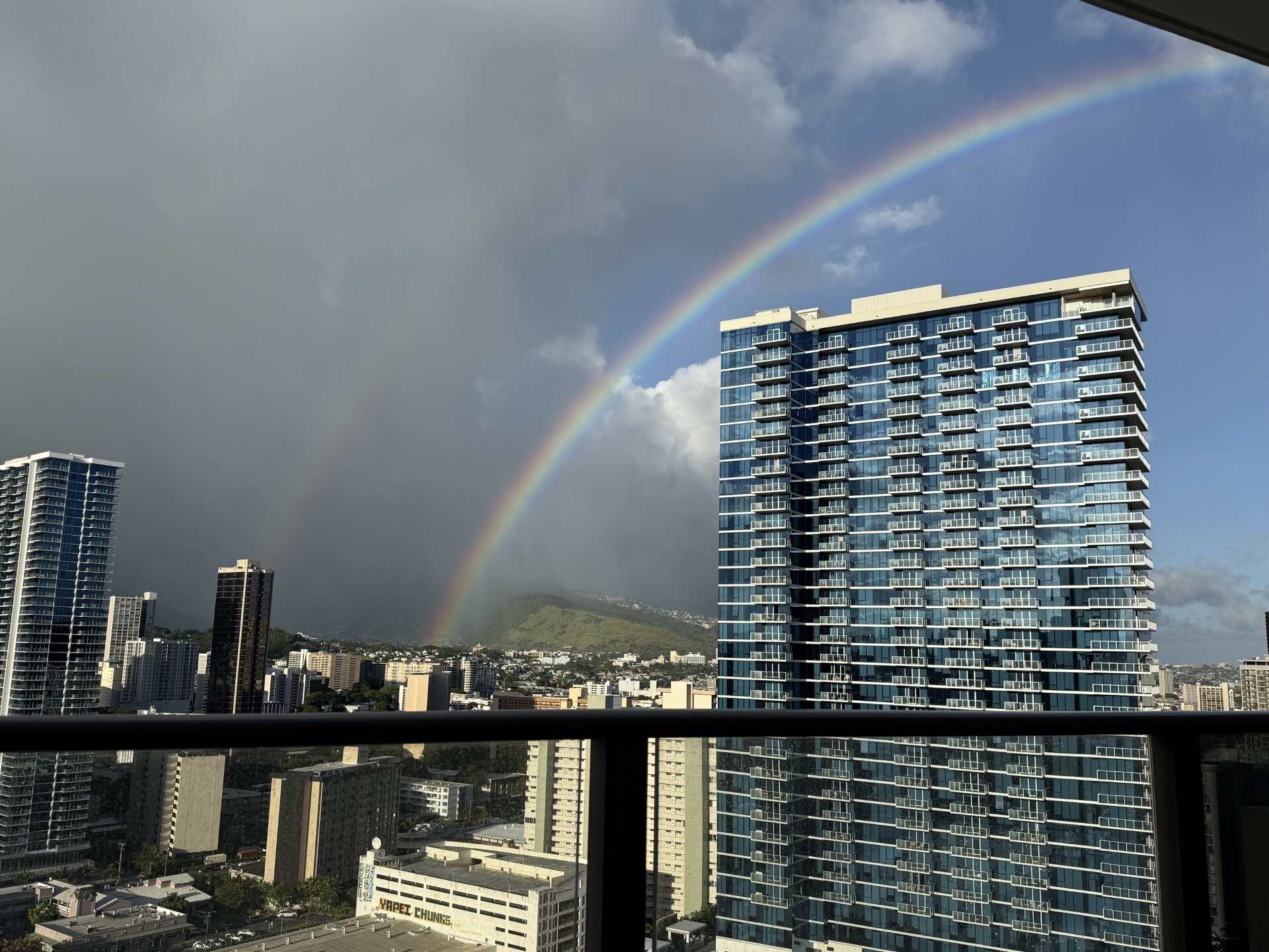 Rainbow in the city