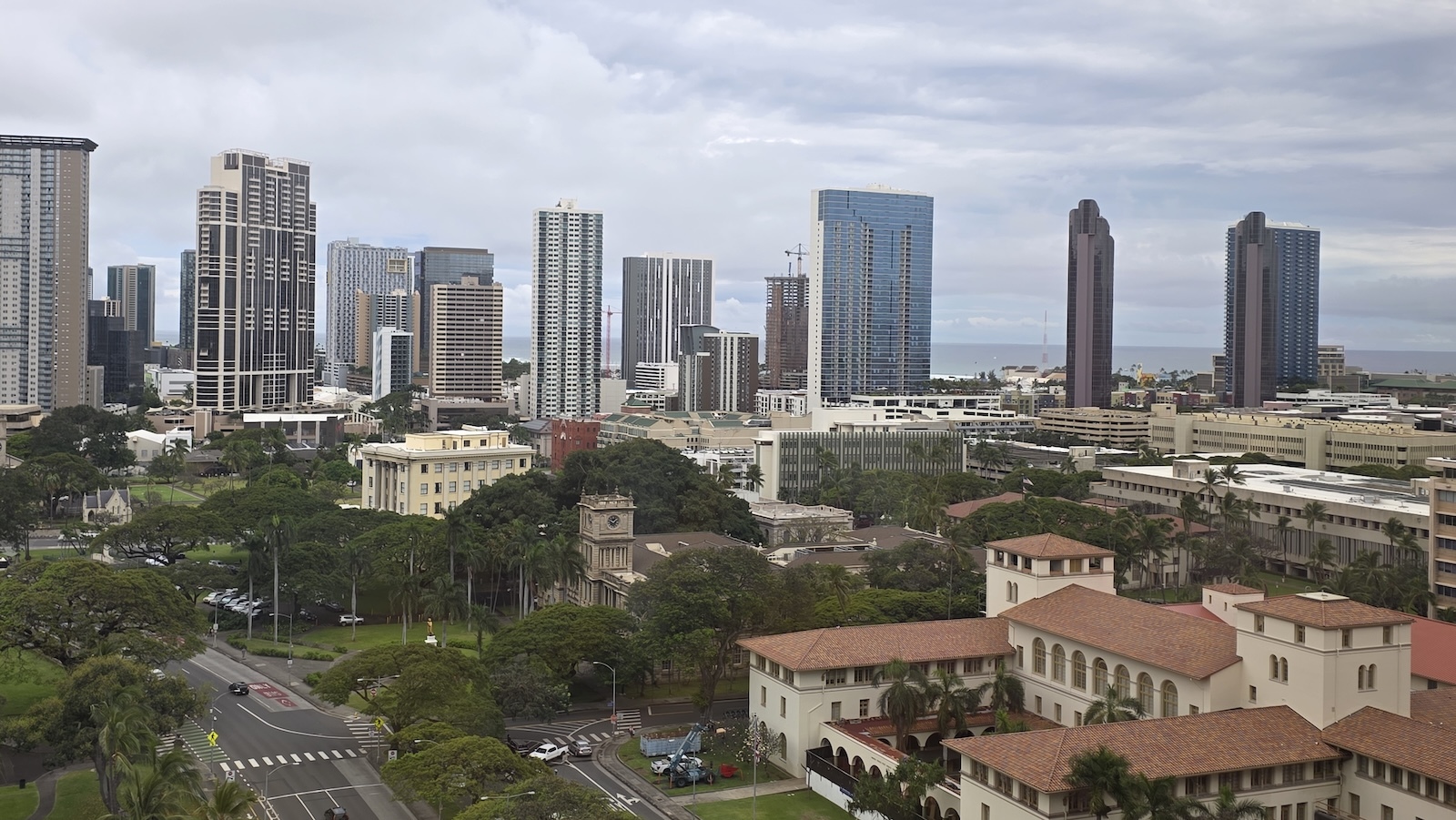 Downtown Honolulu pictured here on April 8, 2026.