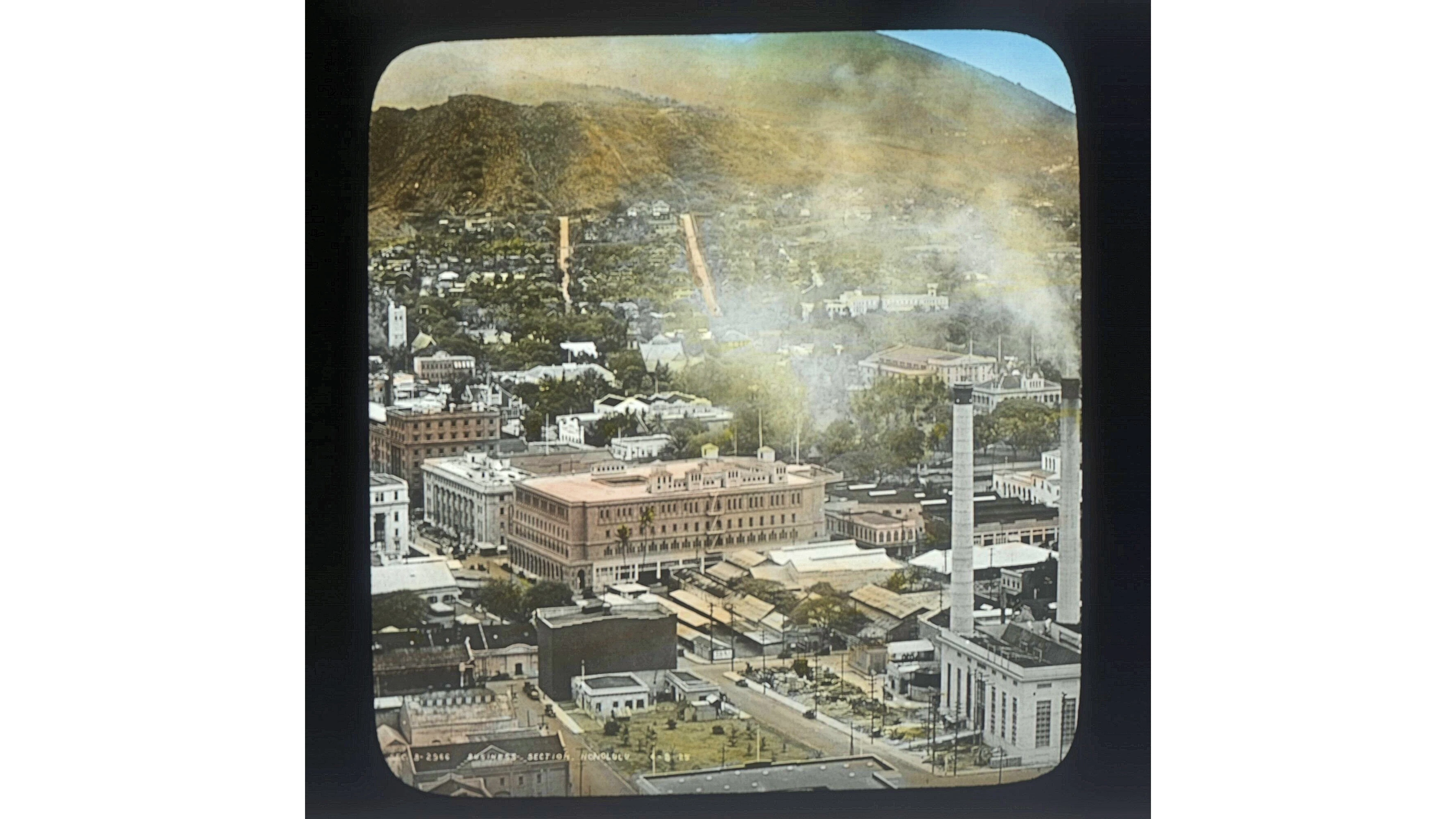 Honolulu business district, April 1925