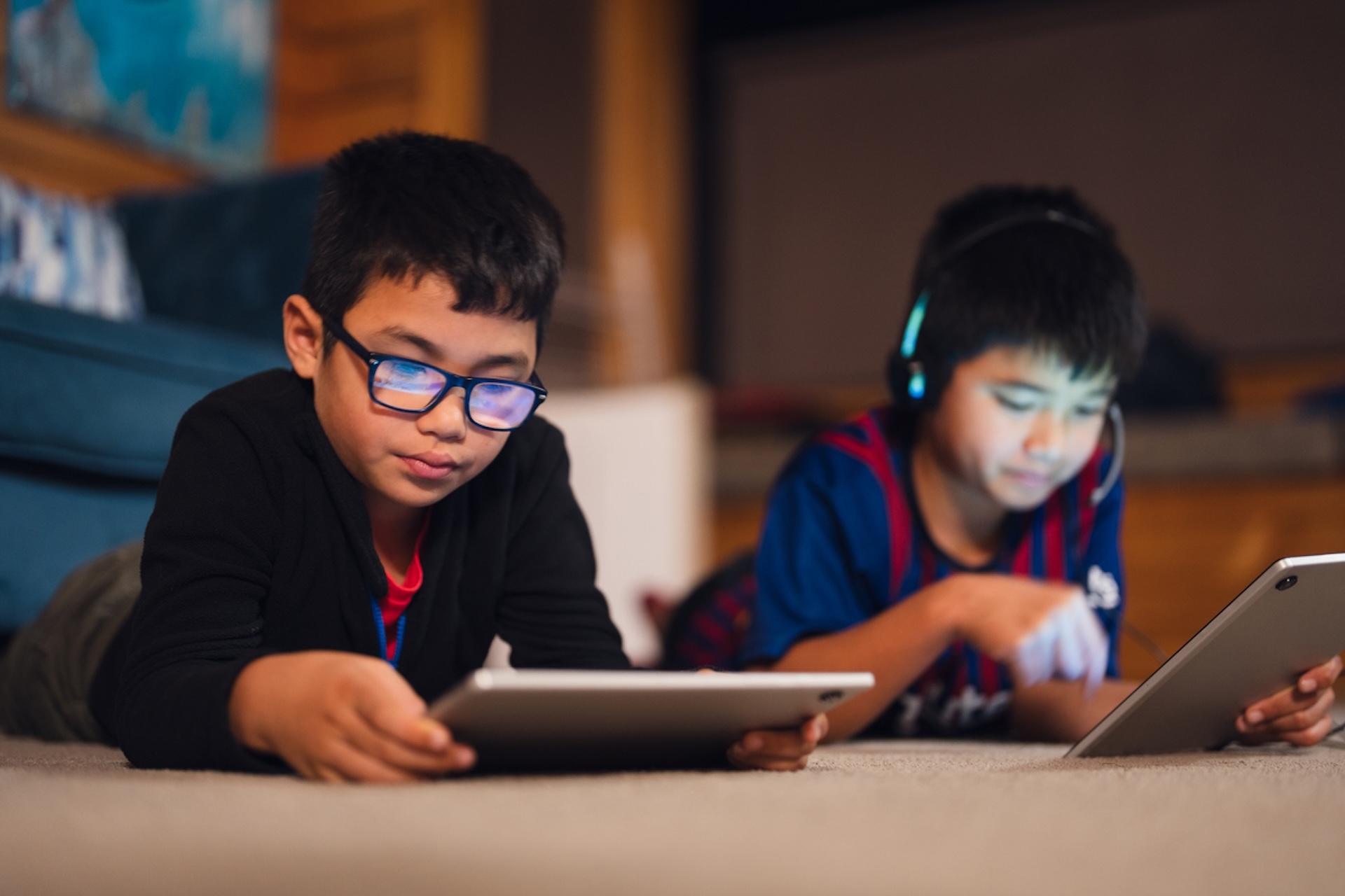 Kids on devices