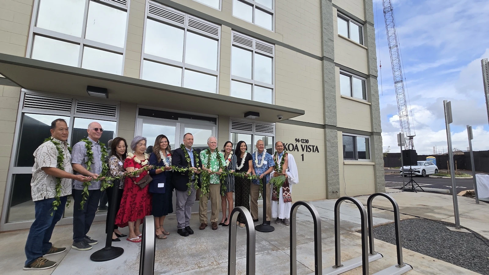 State and city leaders, developers and others gathered March 17 for blessing ceremony that was held for the completed first phase of Koa Vista, an affordable rental project in Central O‘ahu.