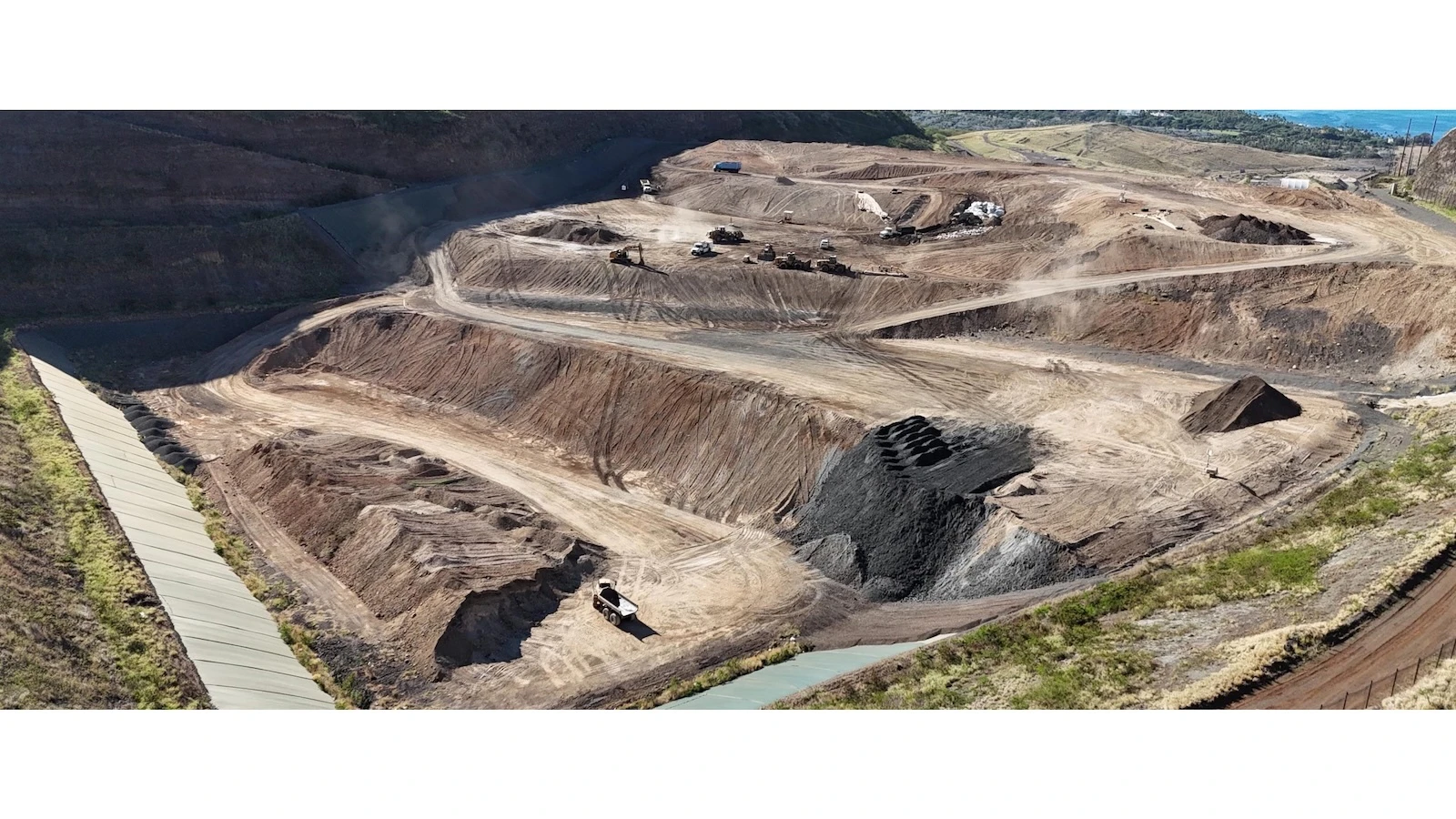 A view of the Waimānalo Gulch Sanitary Landfill.