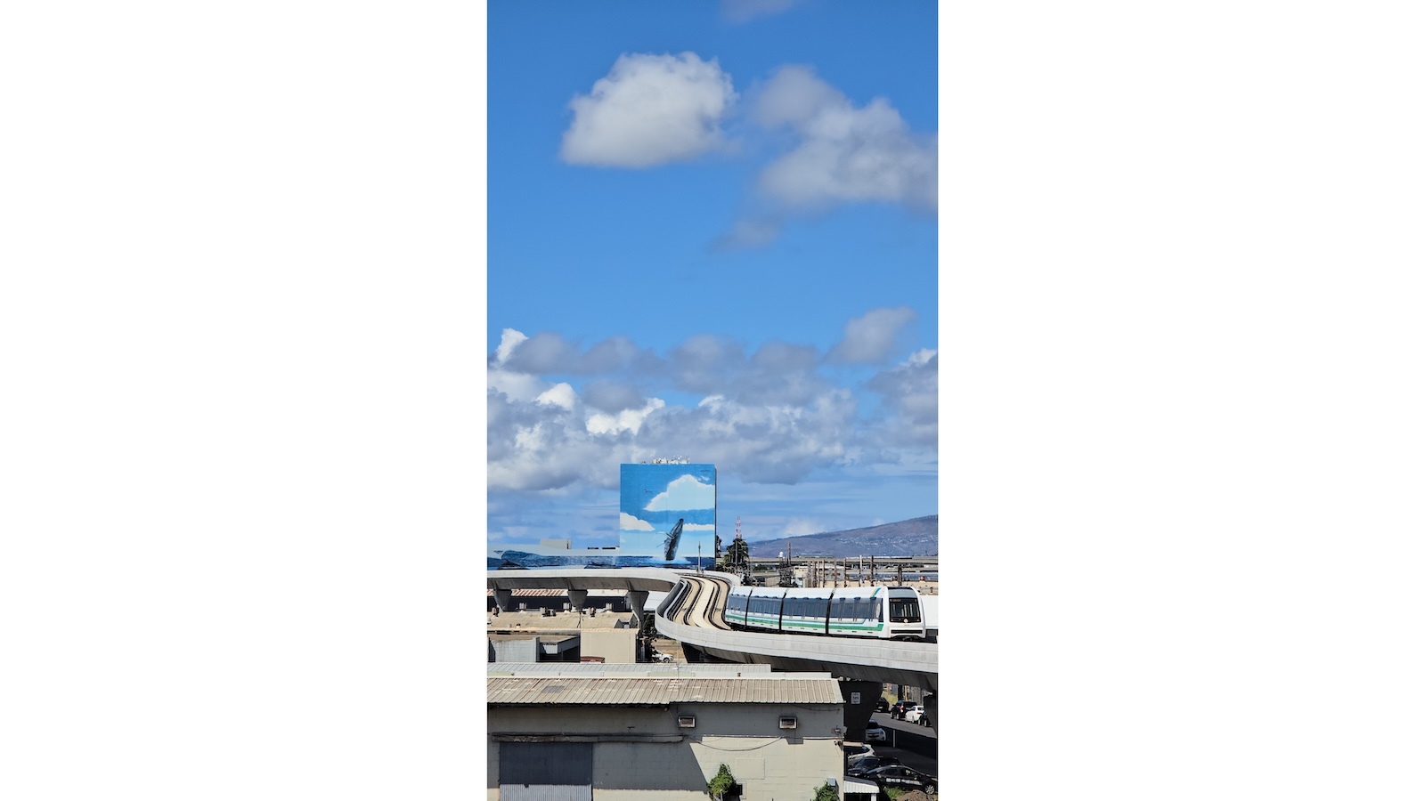 A rail car in operation.