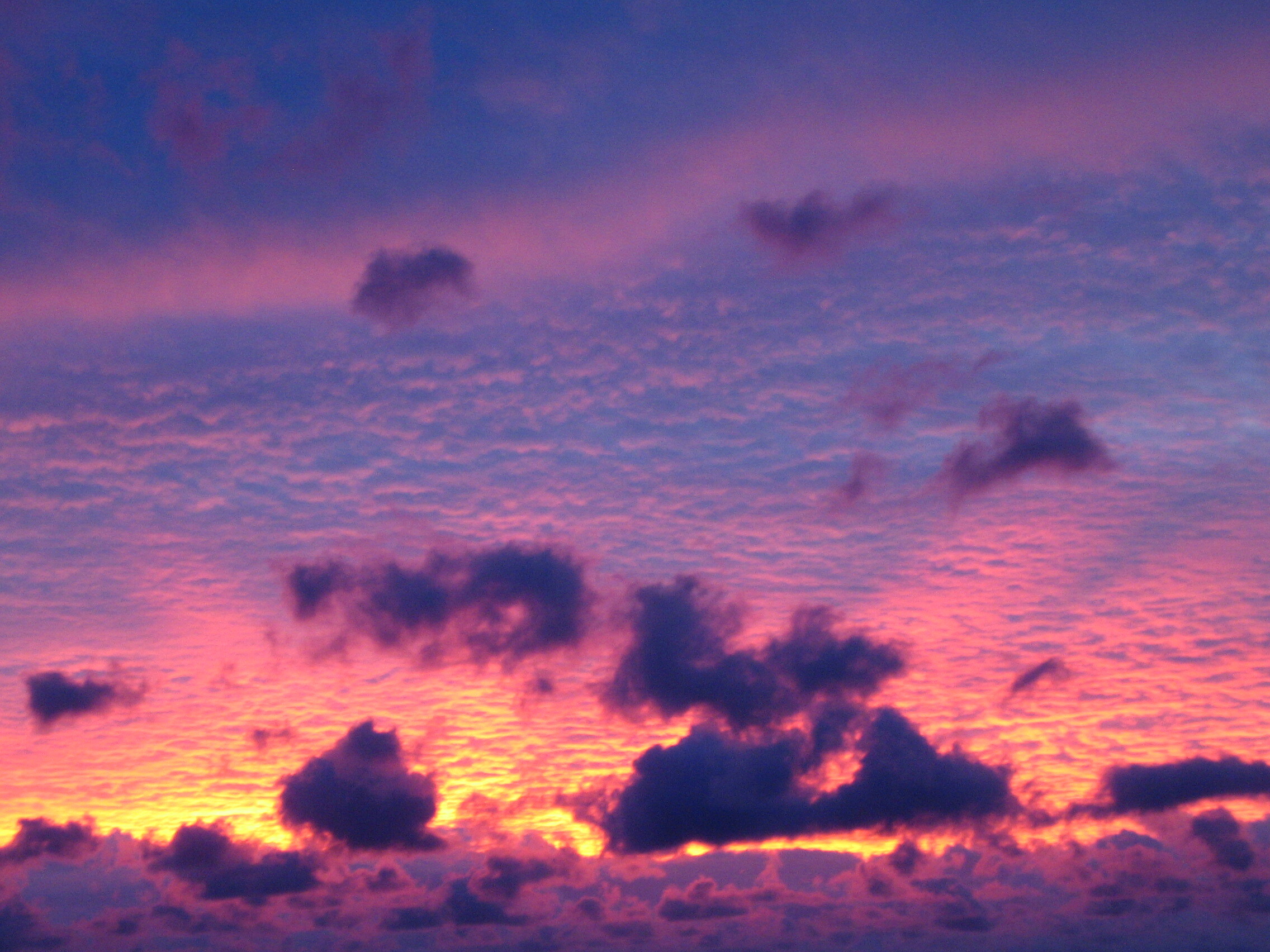 Purple and orange sunrise