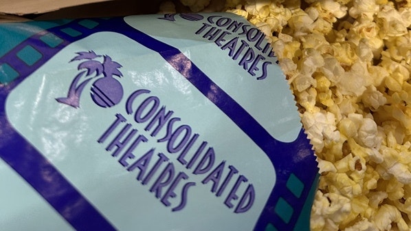 Popcorn is one of the concession items sold at Consolidated Theatres.