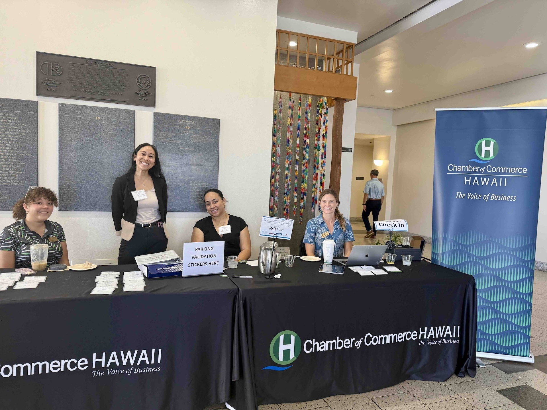 The fifth annual Future of Work Conference 2027, put on by the chamber and state Workforce Development Council, welcomed more than 300 community leaders to the Japanese Cultural Center on Sept. 23, 2026. Photo by Kelsey Kukaua Medeiros