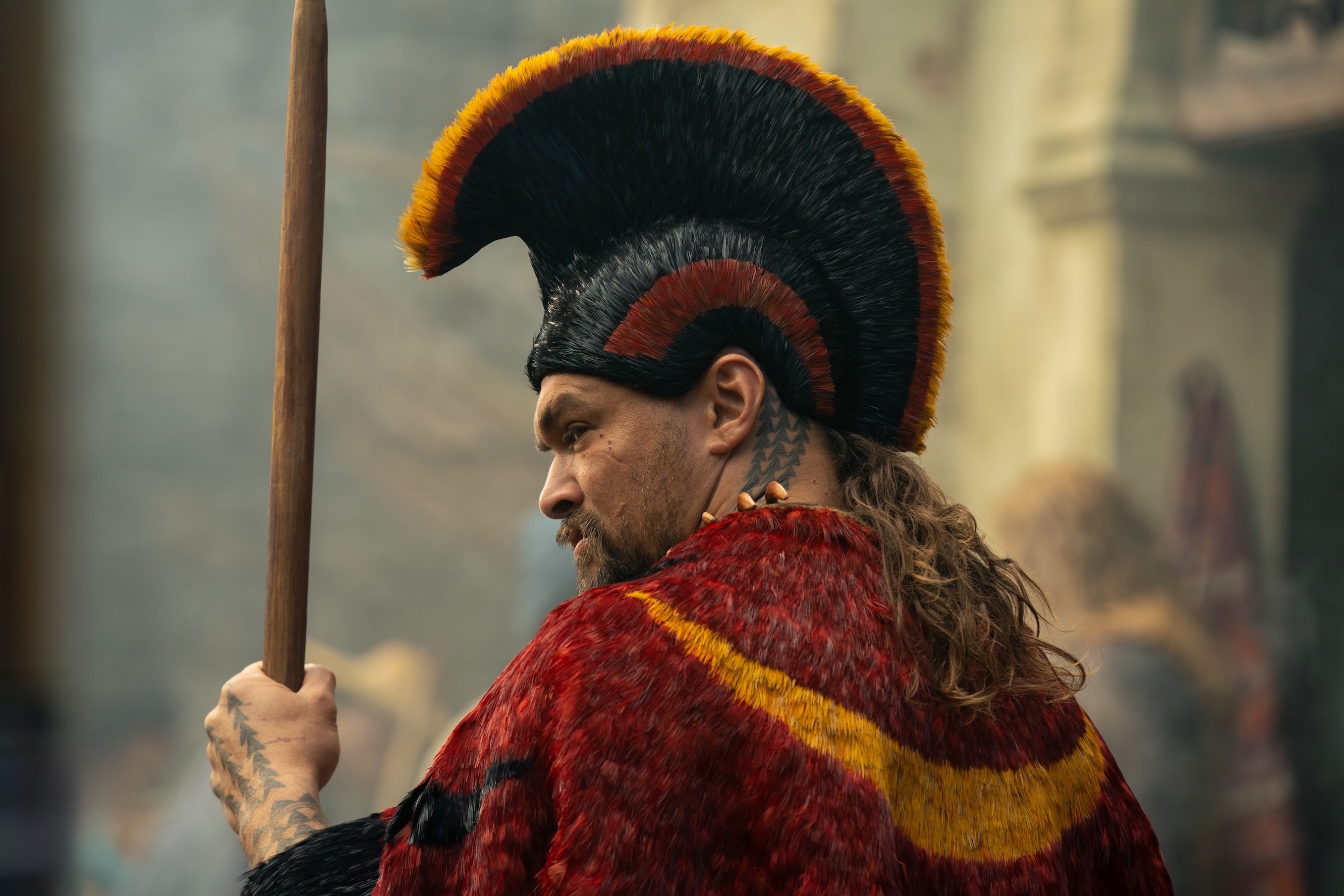 Jason Momoa stars as Ka’iana in “Chief of War.”