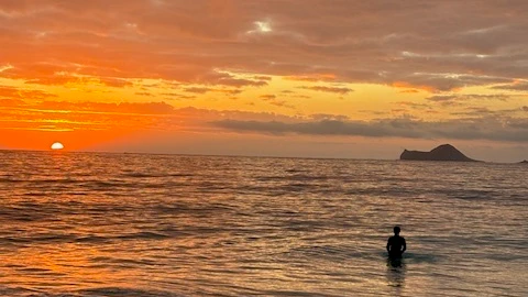 Sunset at Bellows Beach