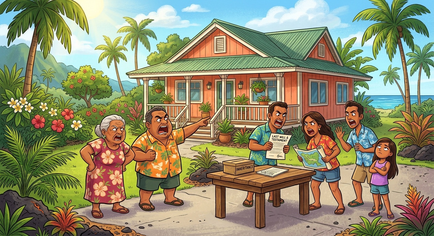 local family fighting over a house they inherited