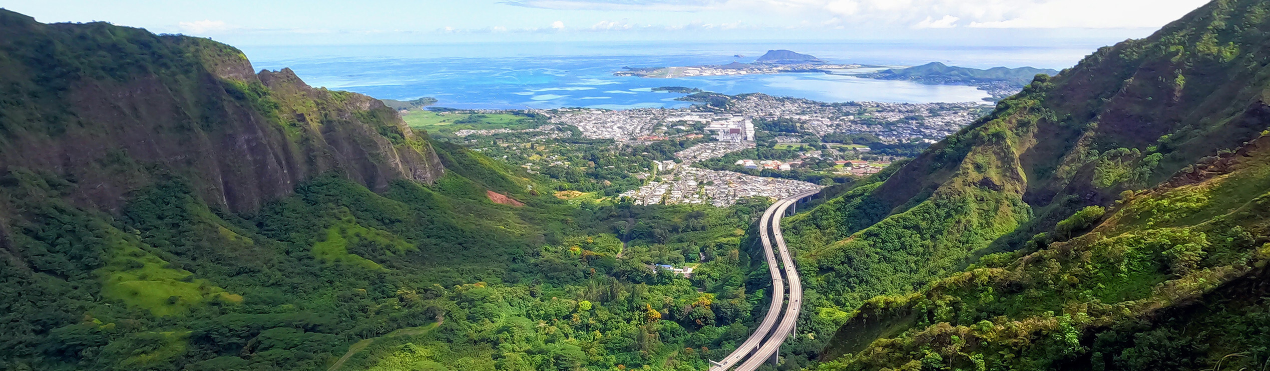 Photo of a road in the mountains of Hawaii.