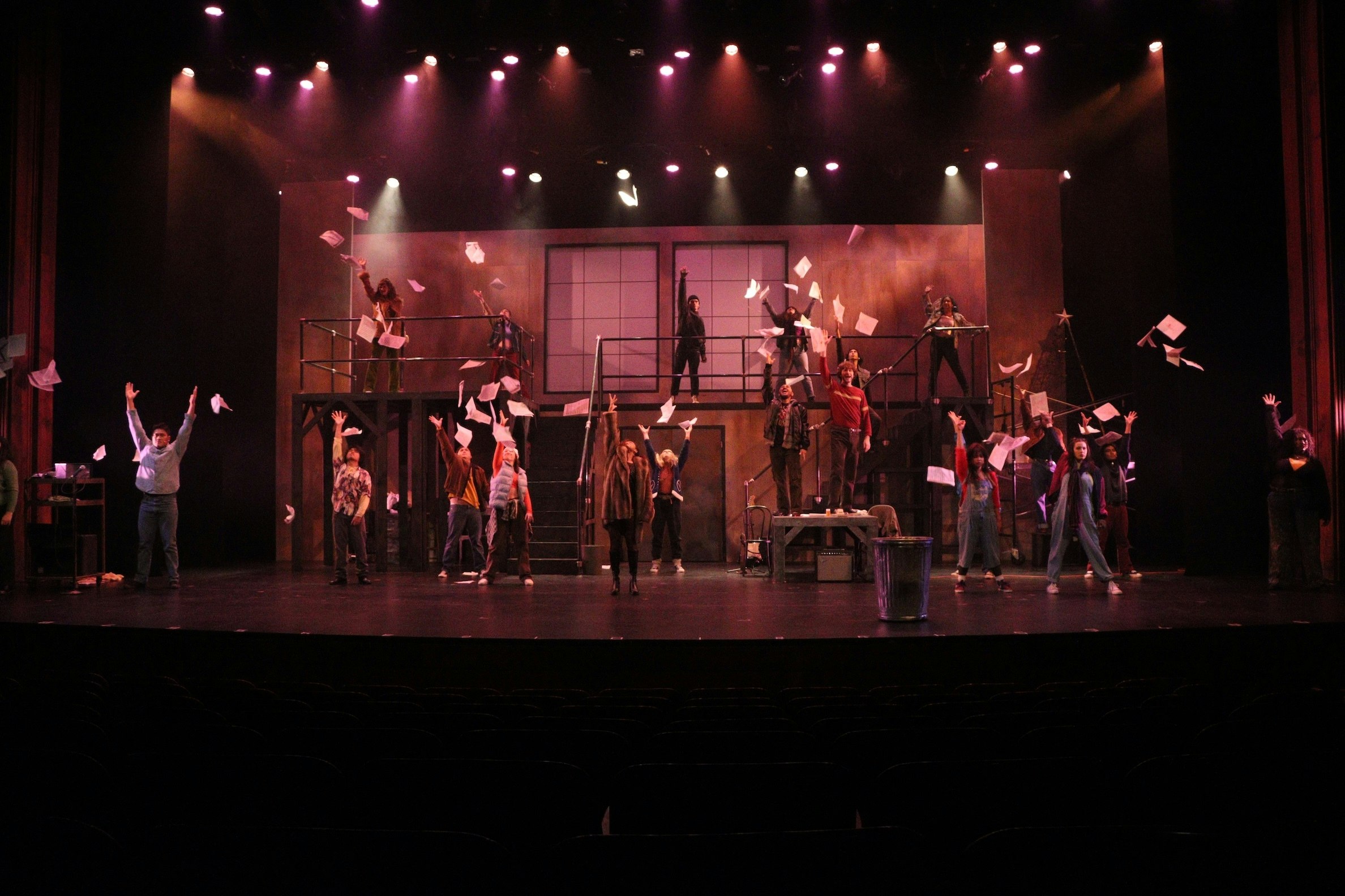 Performances of the musical “Rent” are on stage this week at the Kennedy Theatre, which has about 600 seats.