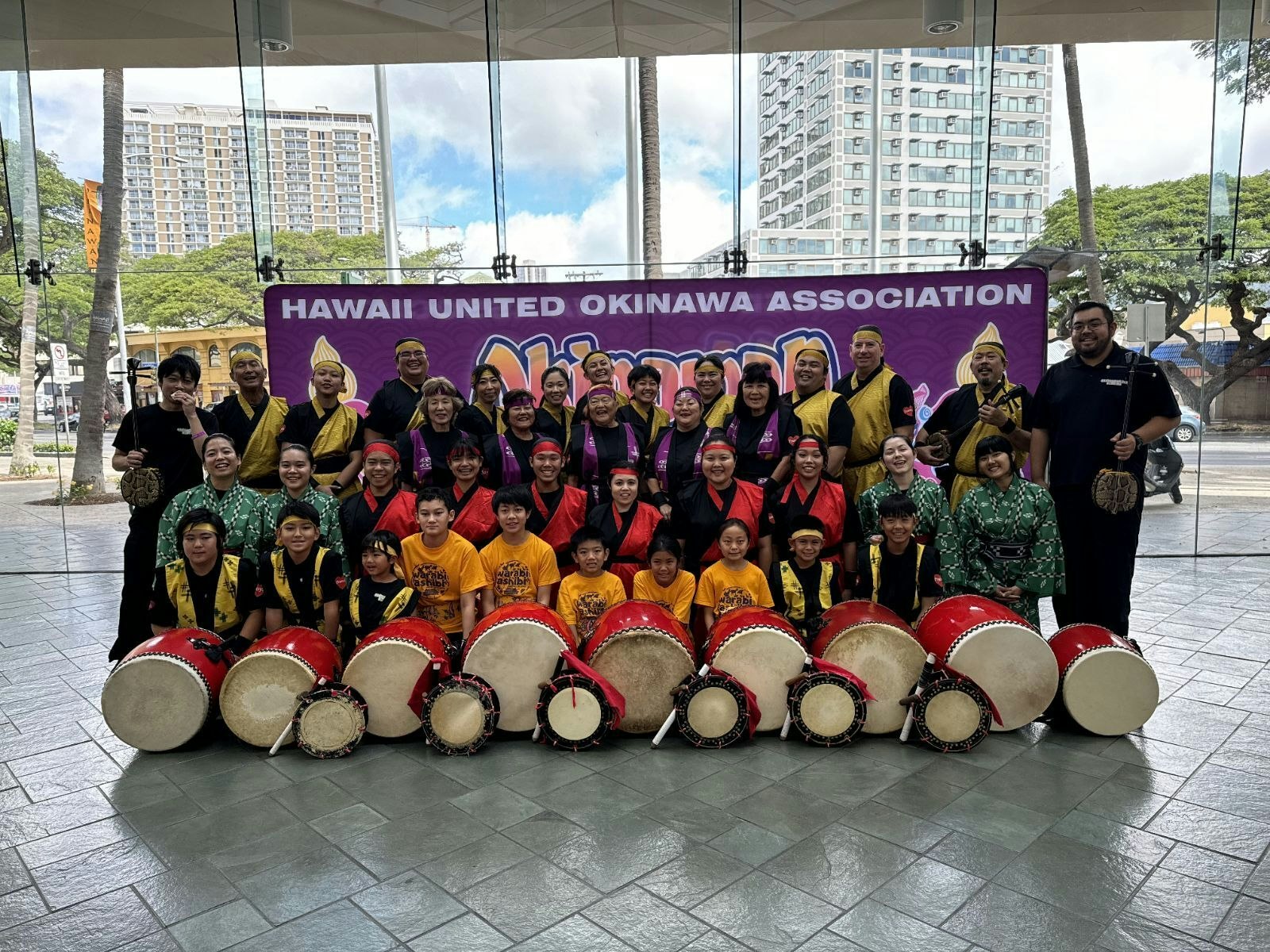 Todd Kobashigawa is the president of Chinagu Eisa Hawaiʻi, which is shown here at the Okinawan Festival, held at the Hawaiʻi Convention Center last year.