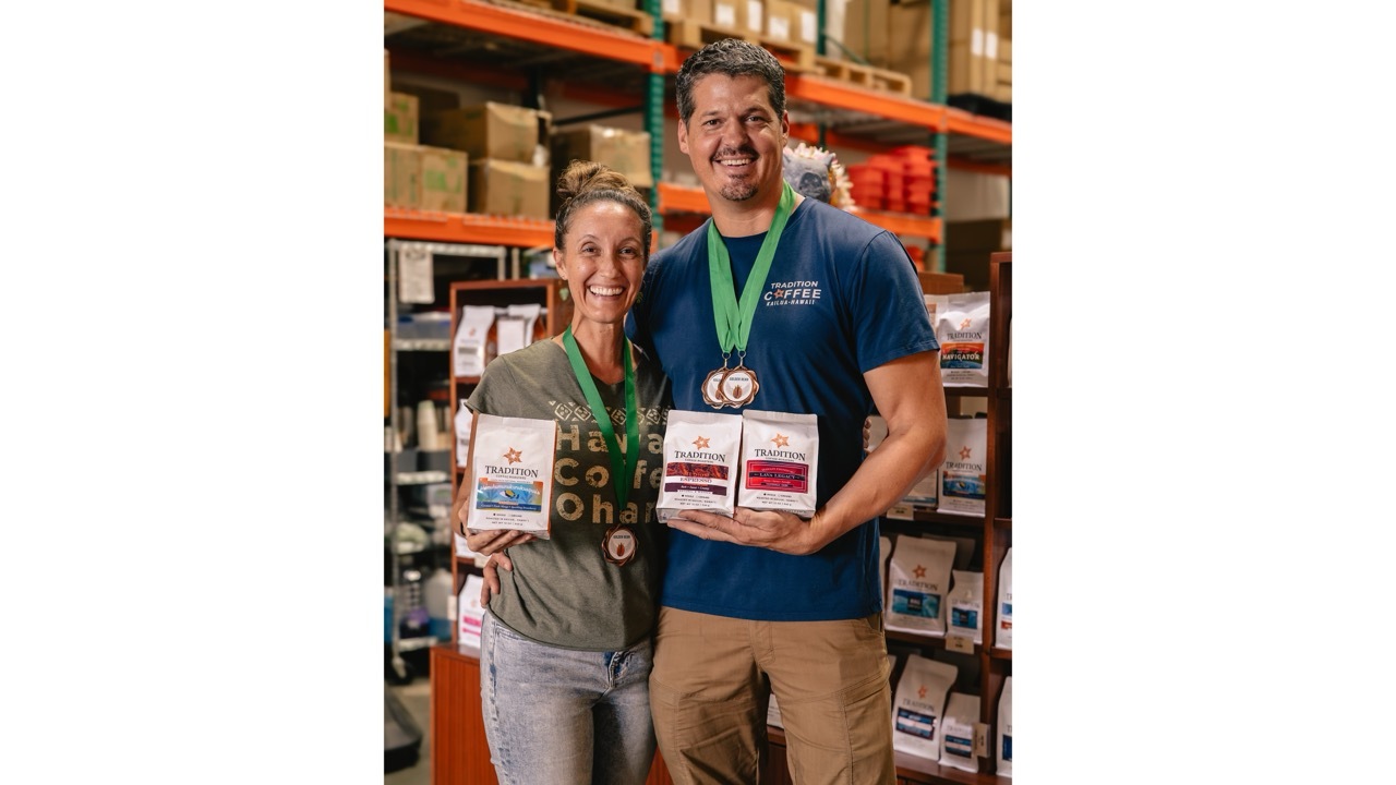The Buriks, owners of Tradition Coffee Roasters