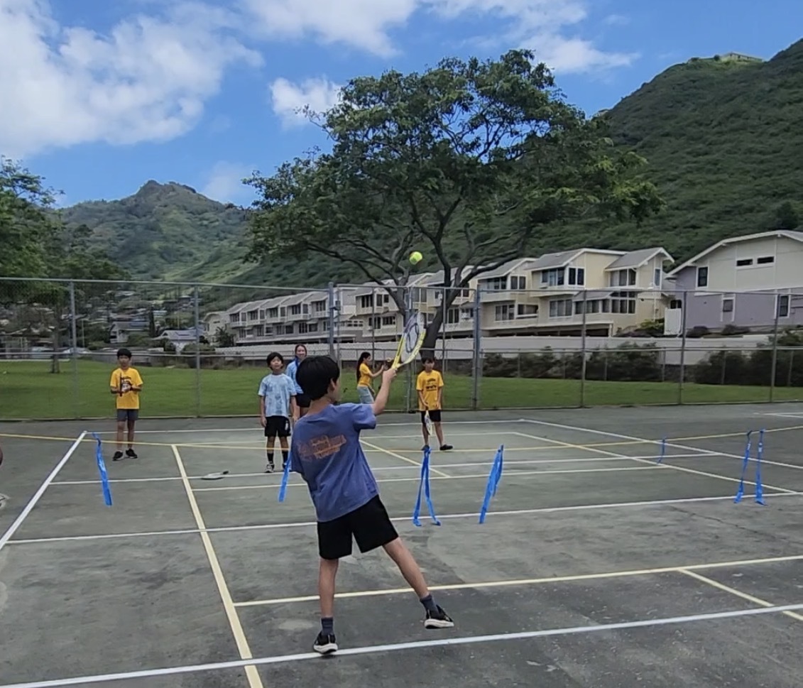 Hahaione Elementary School tennis 072426