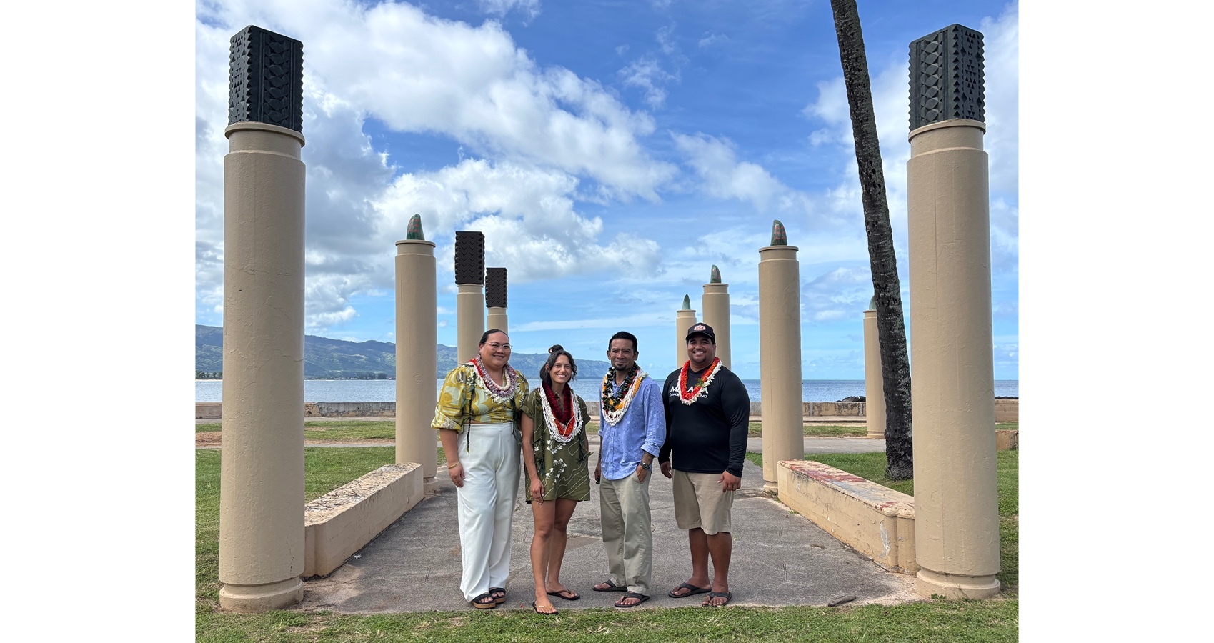 The City and County of Honolulu Mayor's Office of Culture and the Arts, Wahi Pana art installation site, Haleʻiwa Beach Park