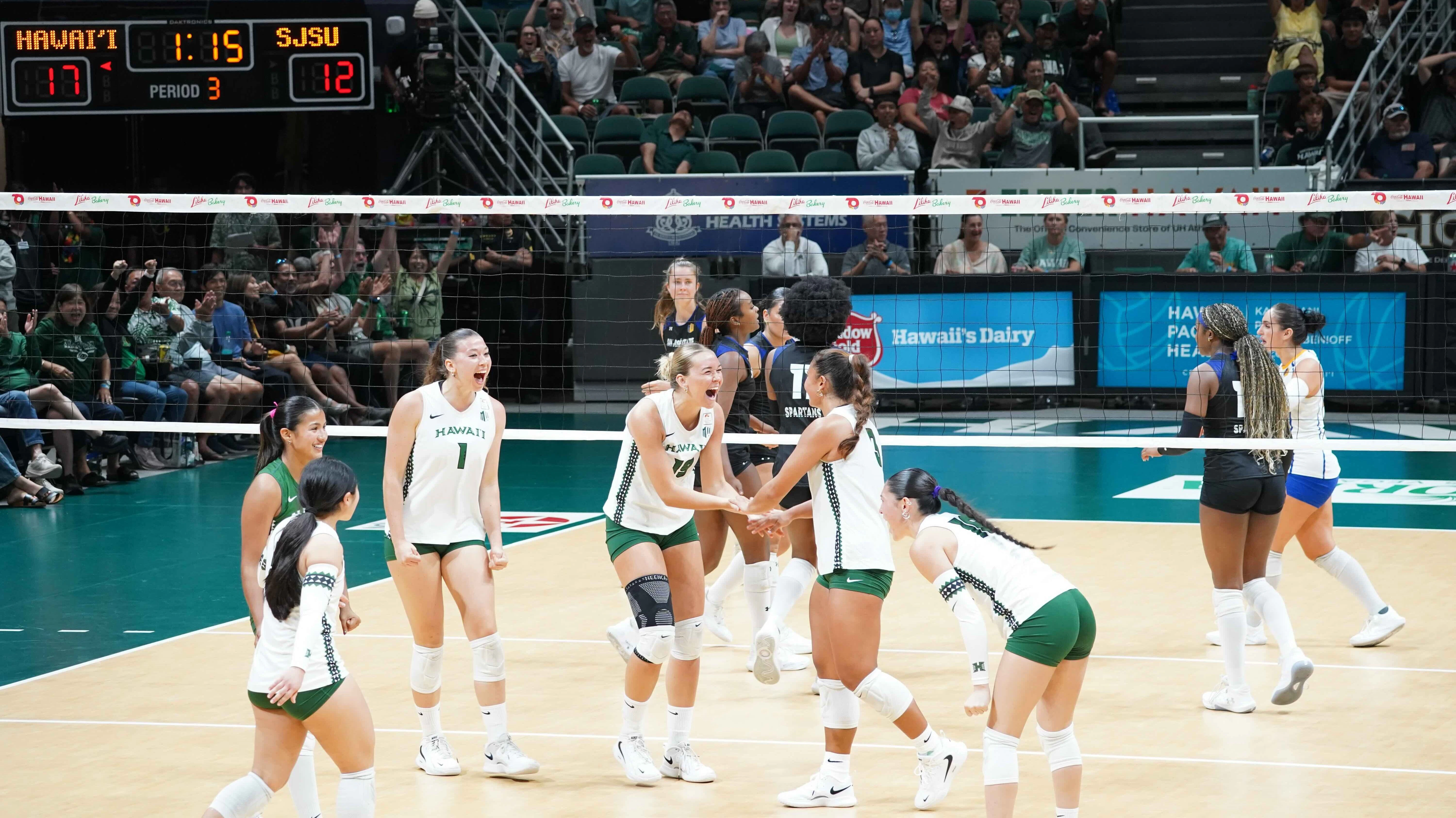 Hawaii womens volleyball 101026