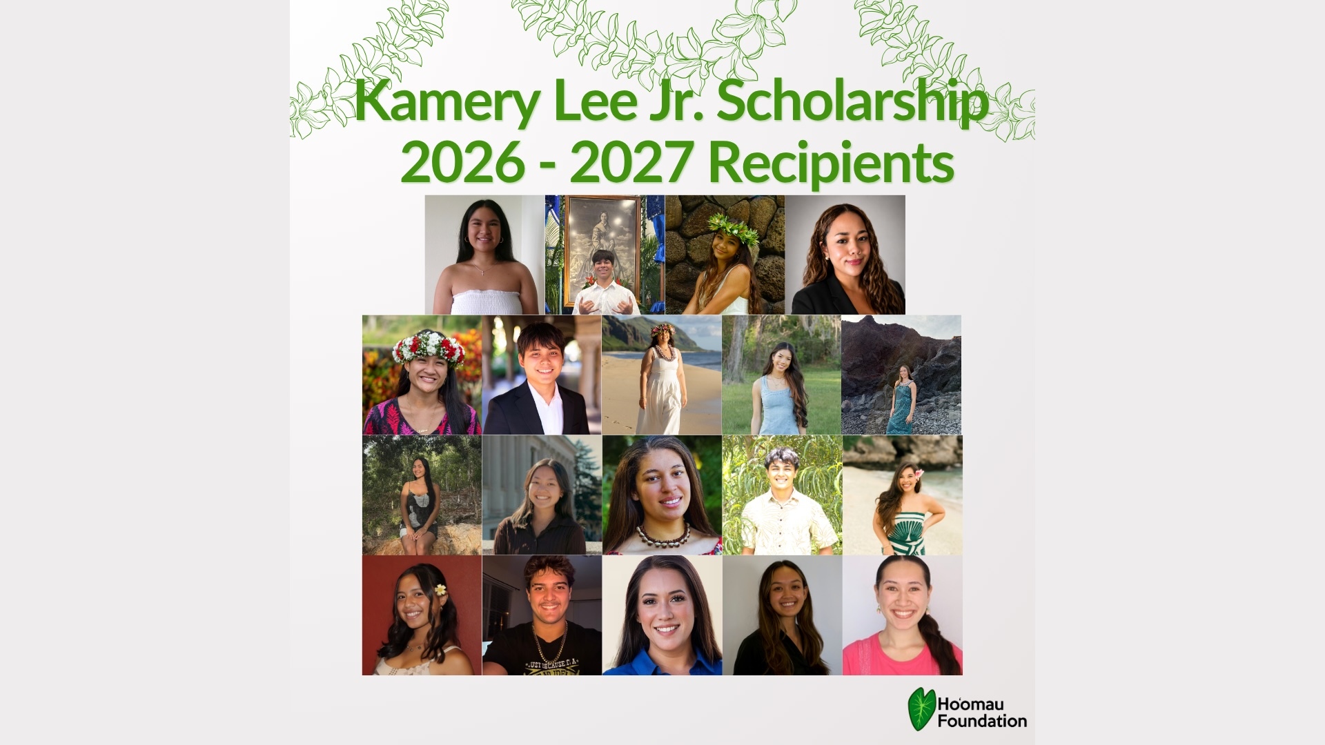 This year, 19 awards were given to students – eight new students and eleven returning who are – from Saipan, American Samoa, Hawai‘i, Texas, California and Washington – and pursuing their college degrees, while perpetuating their cultures.