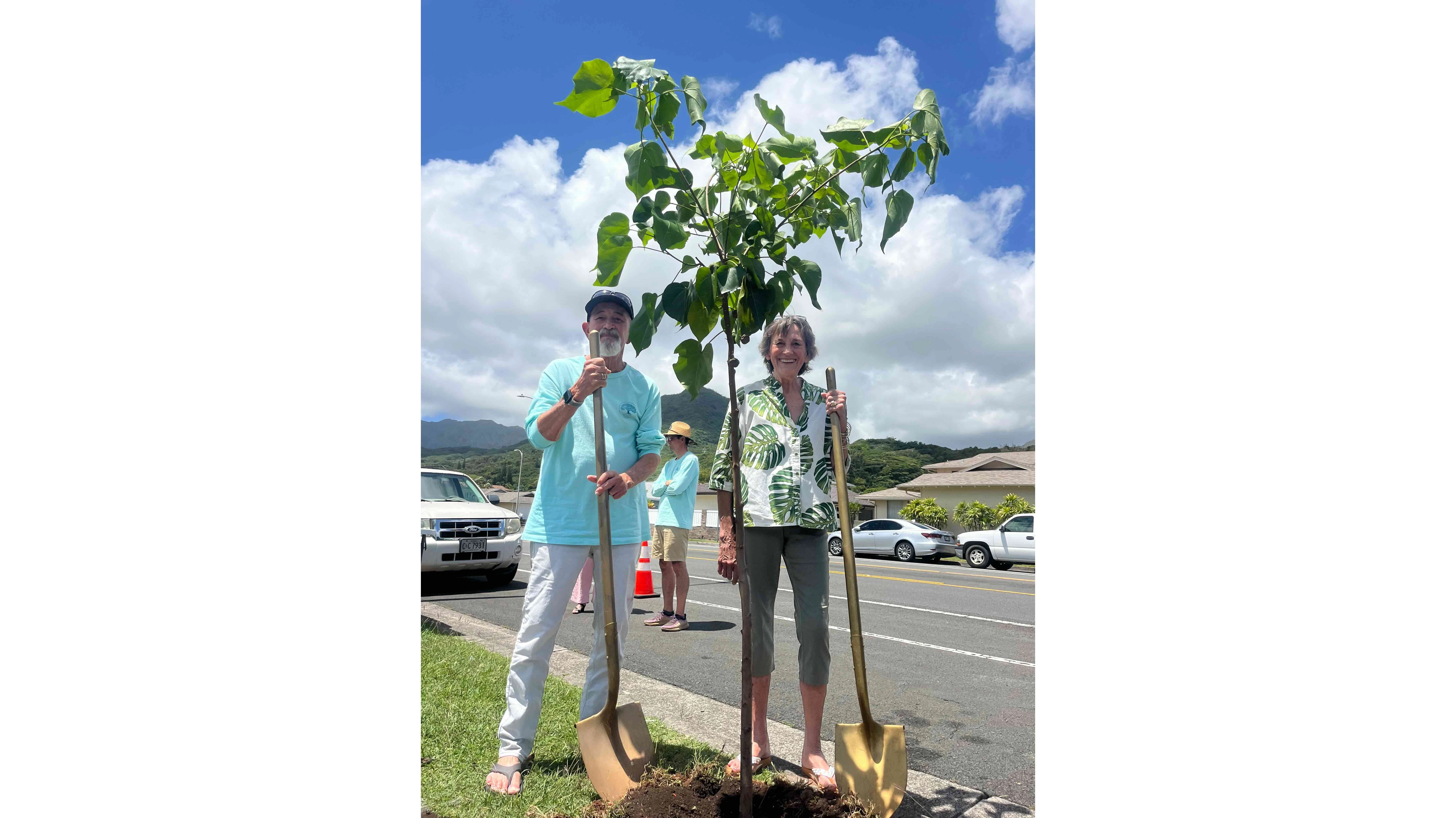 Diane Harding and brother