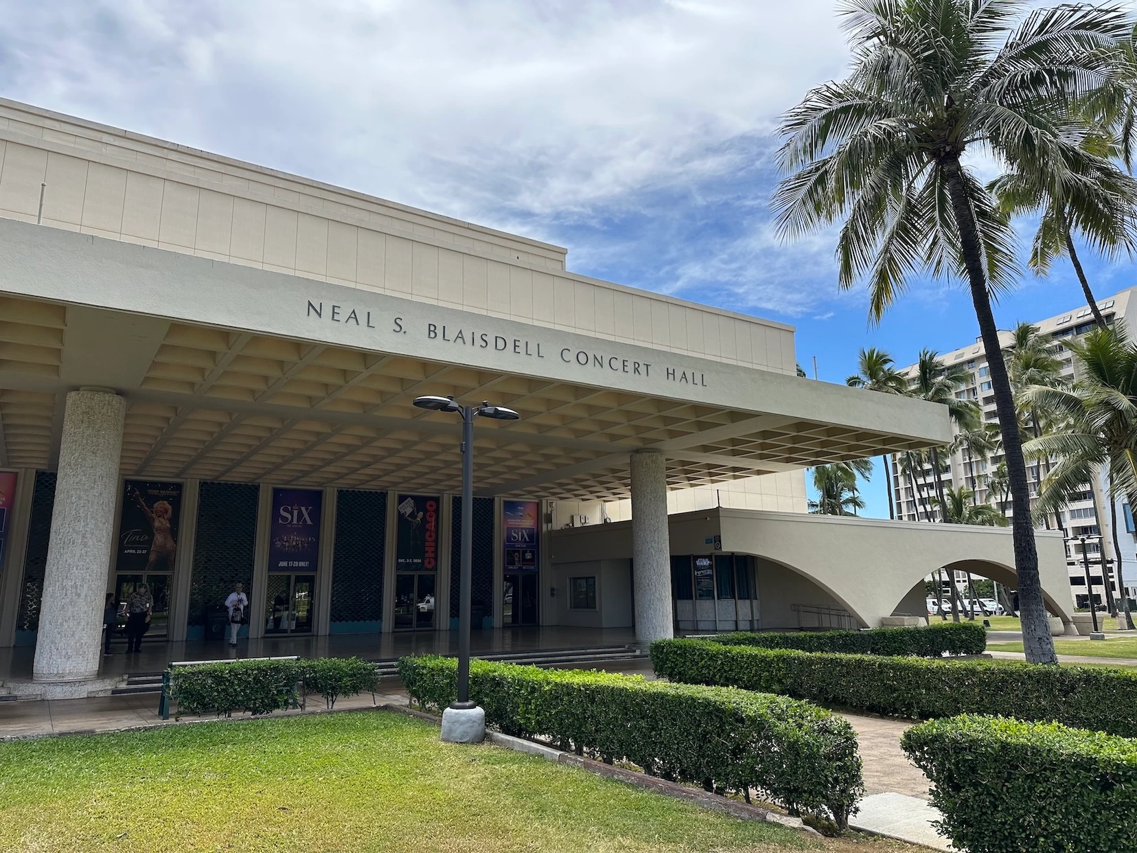 The Neal S. Blaisdell Center, shown here, is the stage for many Hawaiʻi Symphony Orchestra concerts on Oʻahu.