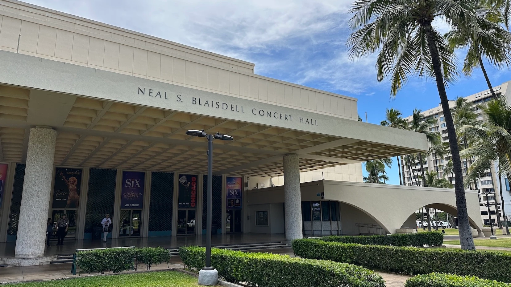The Neal S. Blaisdell Center, shown here, is the stage for many Hawaiʻi Symphony Orchestra concerts on Oʻahu.