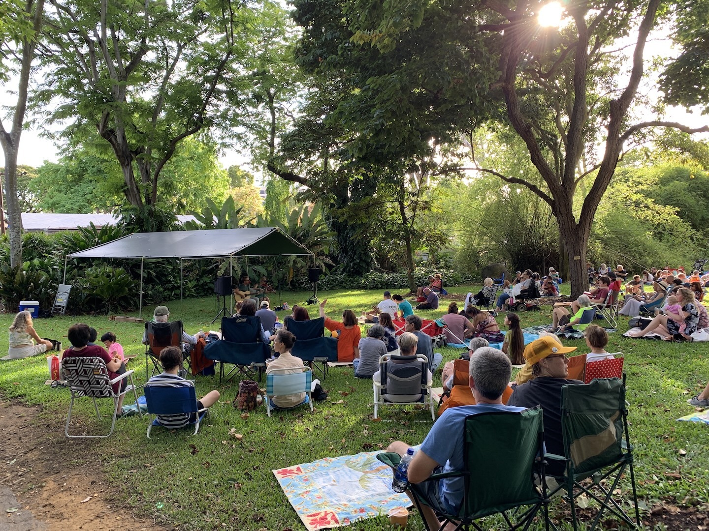 One of the previous summer concerts at Foster Botanical Garden.