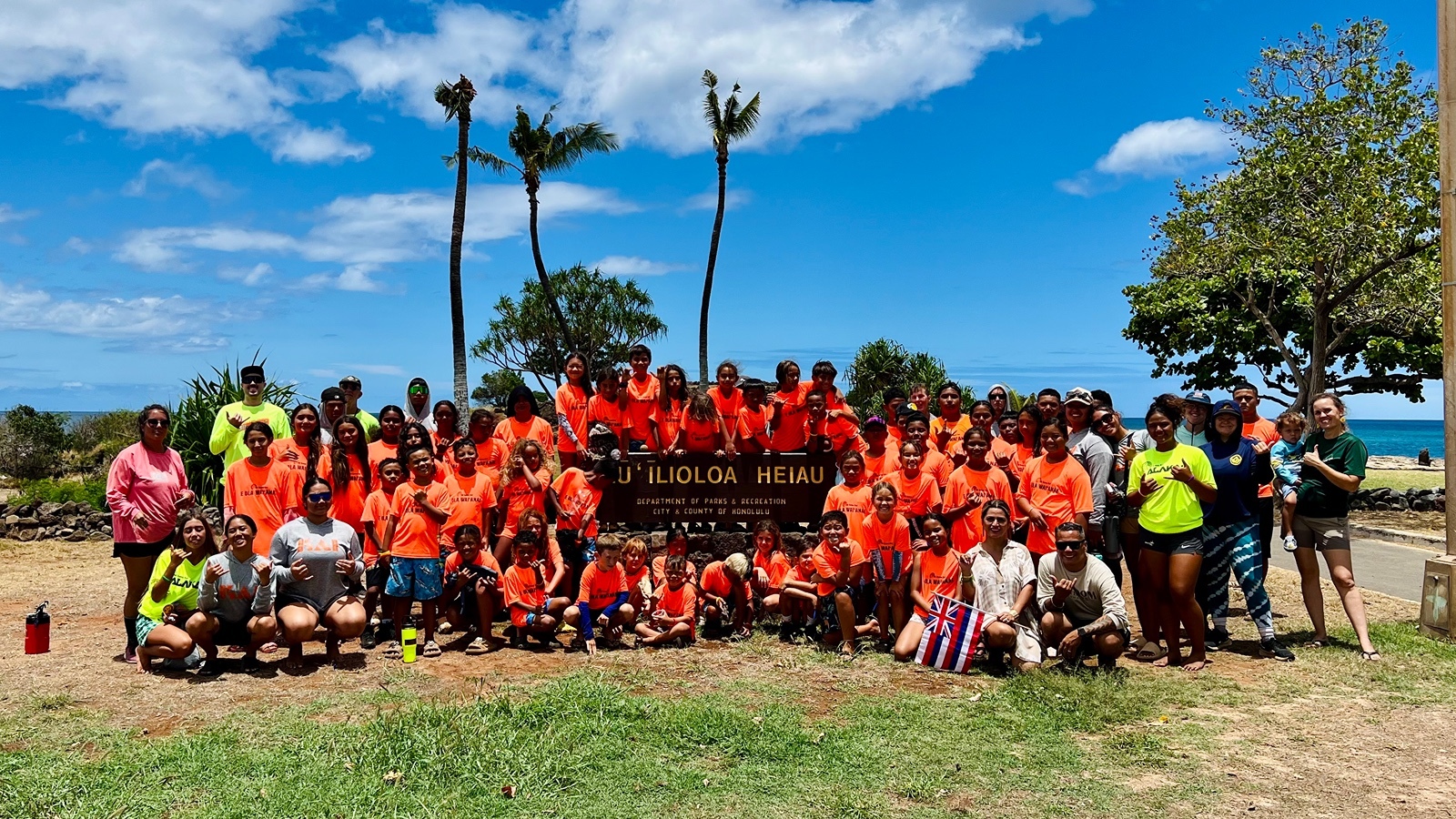 The nonprofit Kingdom Pathways holds events and classes at the Kūʻīlioloa Heiau at Pōkaʻi Bay Beach Park.
