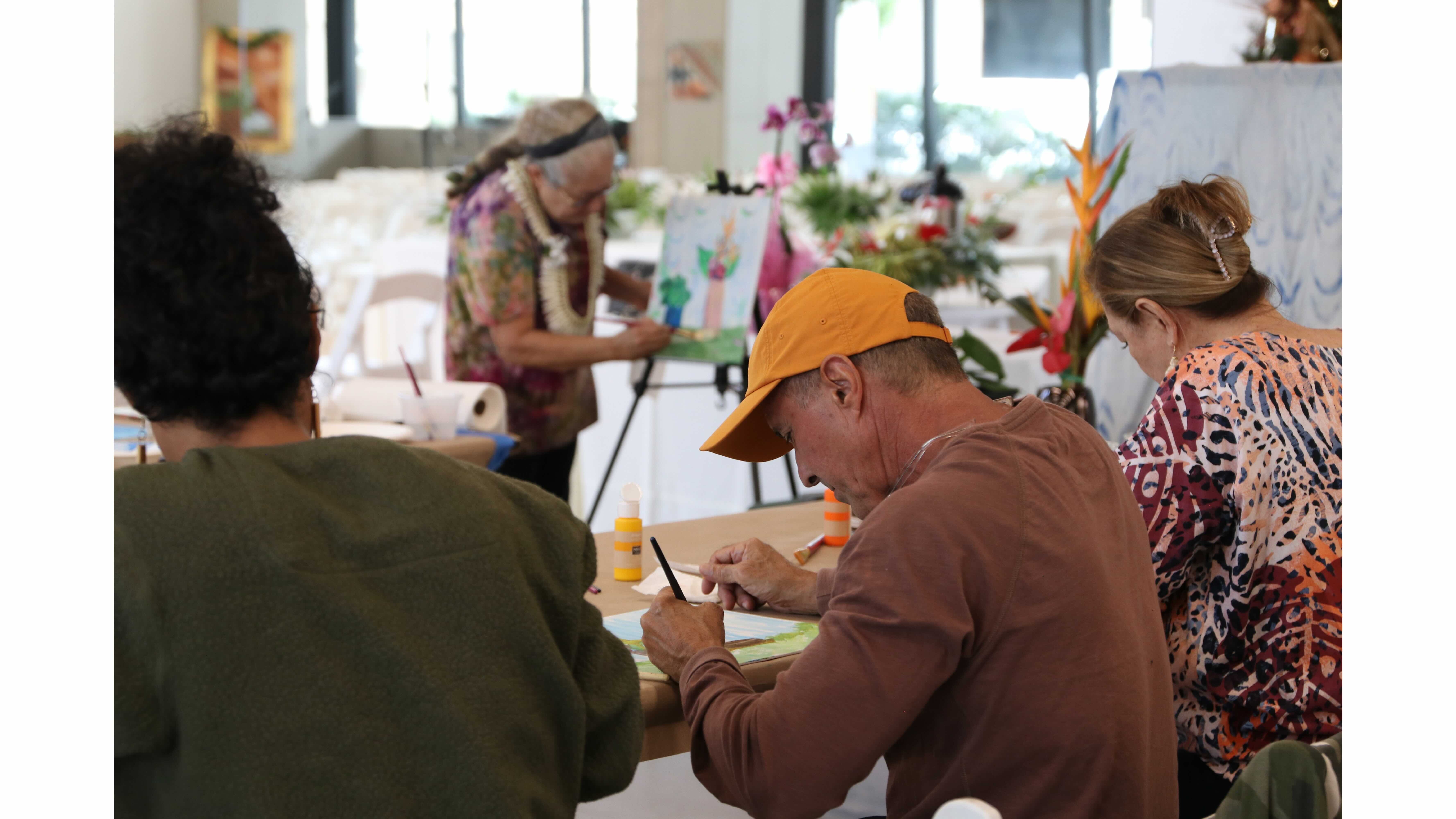 painting class at PA‘I Foundation