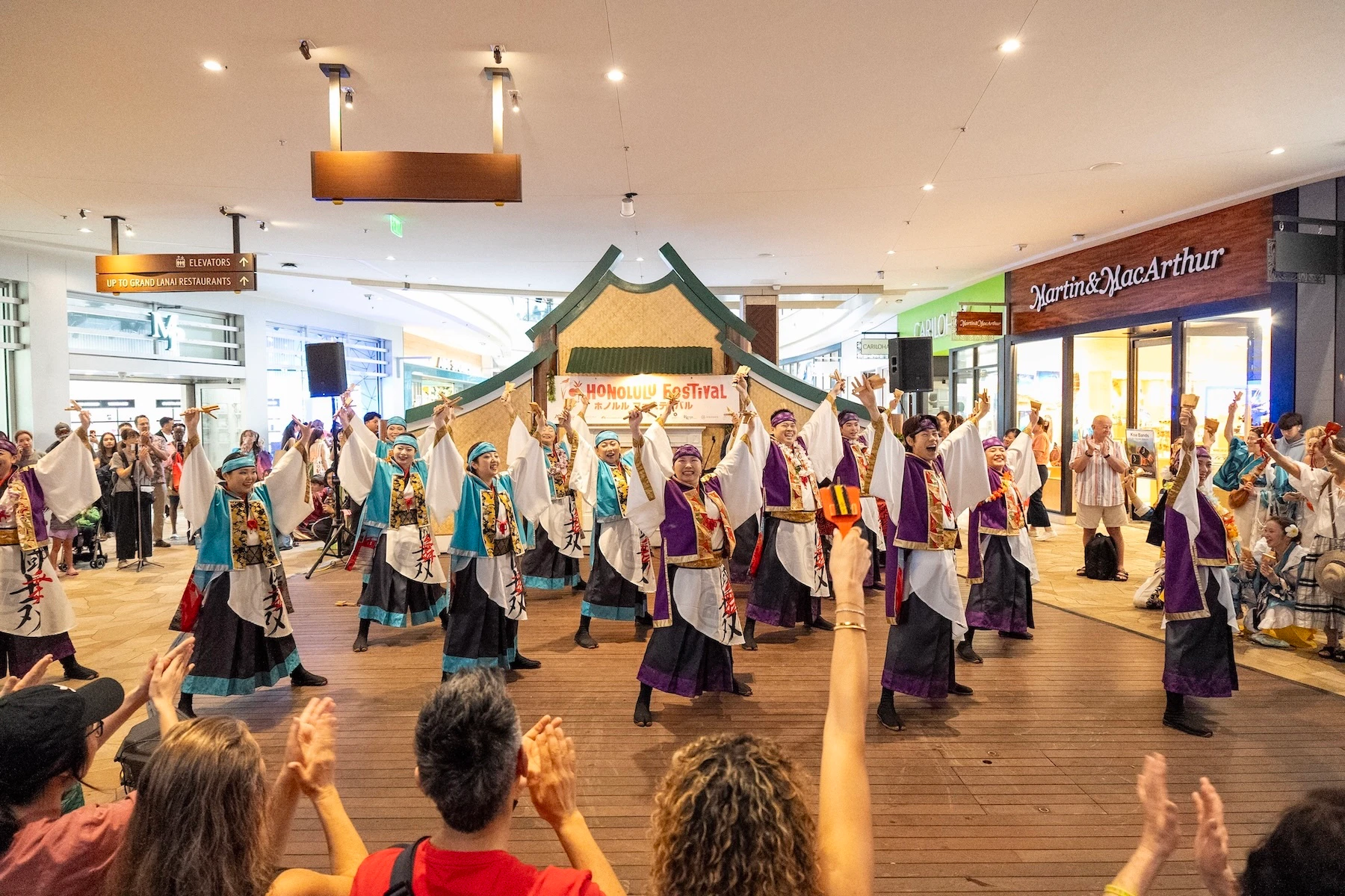 Performances at International Market Place were canceled Saturday, March 14, but festival organizers were able to bring these performances inside on Sunday, March 15.
