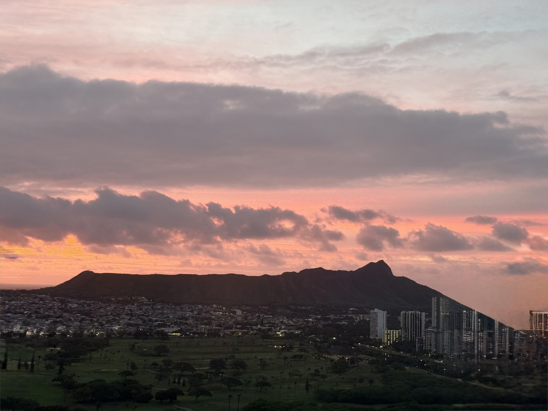 Sunset at Diamond Head