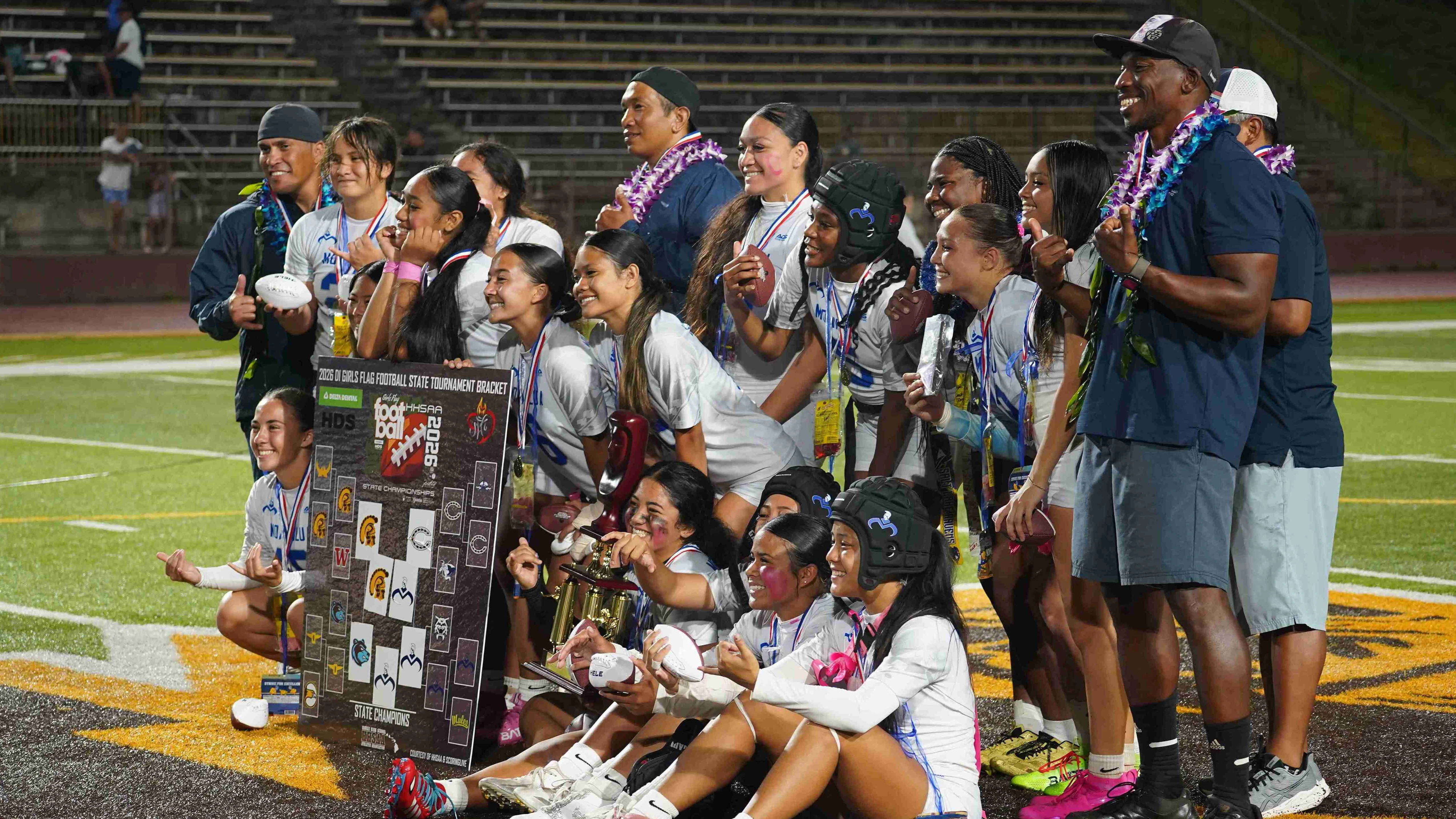 Moanalua wins 2026 HHSAA Division I girls flag football championship