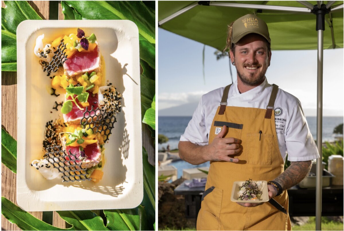 Chef Zach Laidlaw prepared this ahi dish at the Maui Music and Food Experience last year.