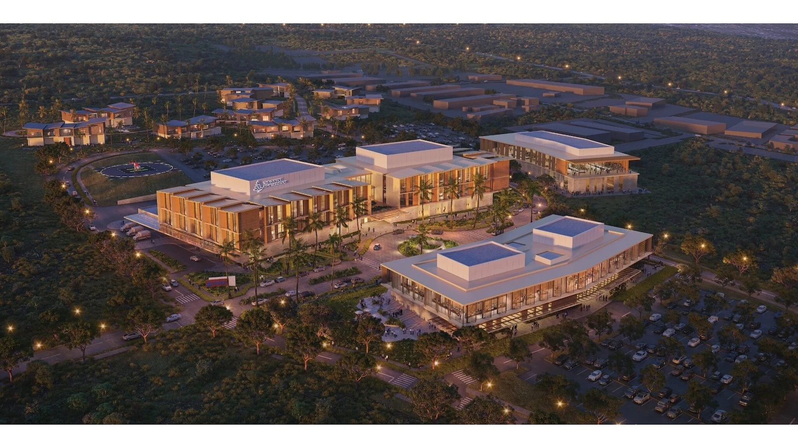 Rendering of planned Kailua-Kona hospital and outpatient facility.