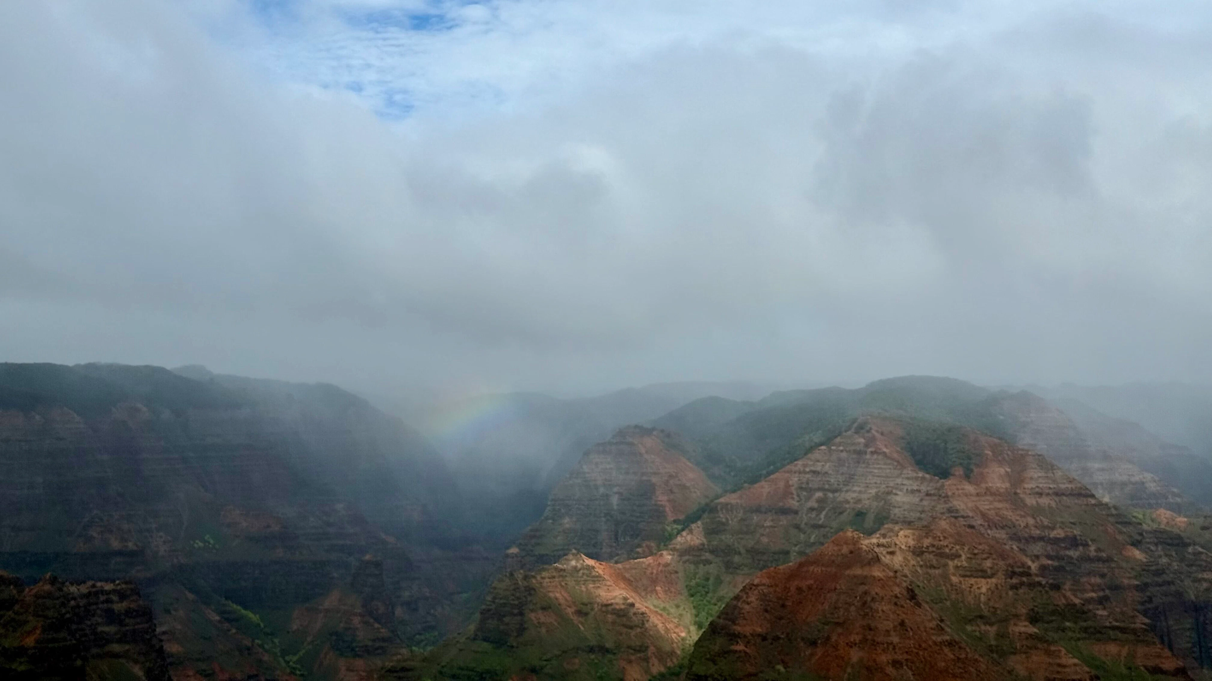 Rainbow at Waimea Canyon