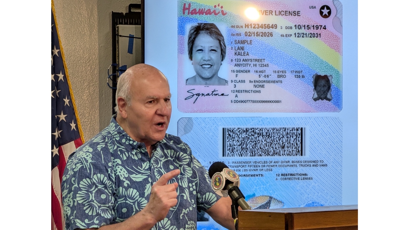 Honolulu Mayor Rick Blangiardi discusses the new state license designs.
