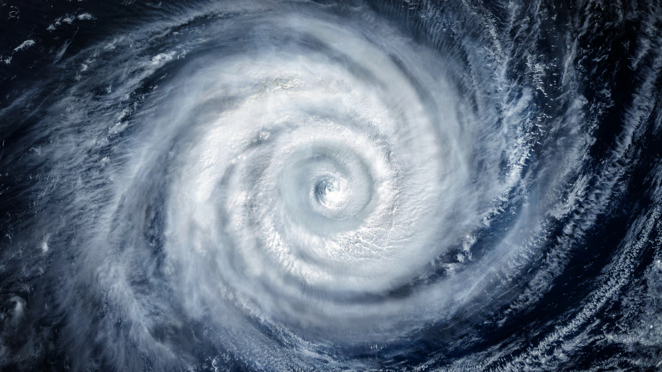 Super Typhoon, tropical storm, cyclone, hurricane, tornado, over ocean. Weather background. Elements of this image furnished by NASA.