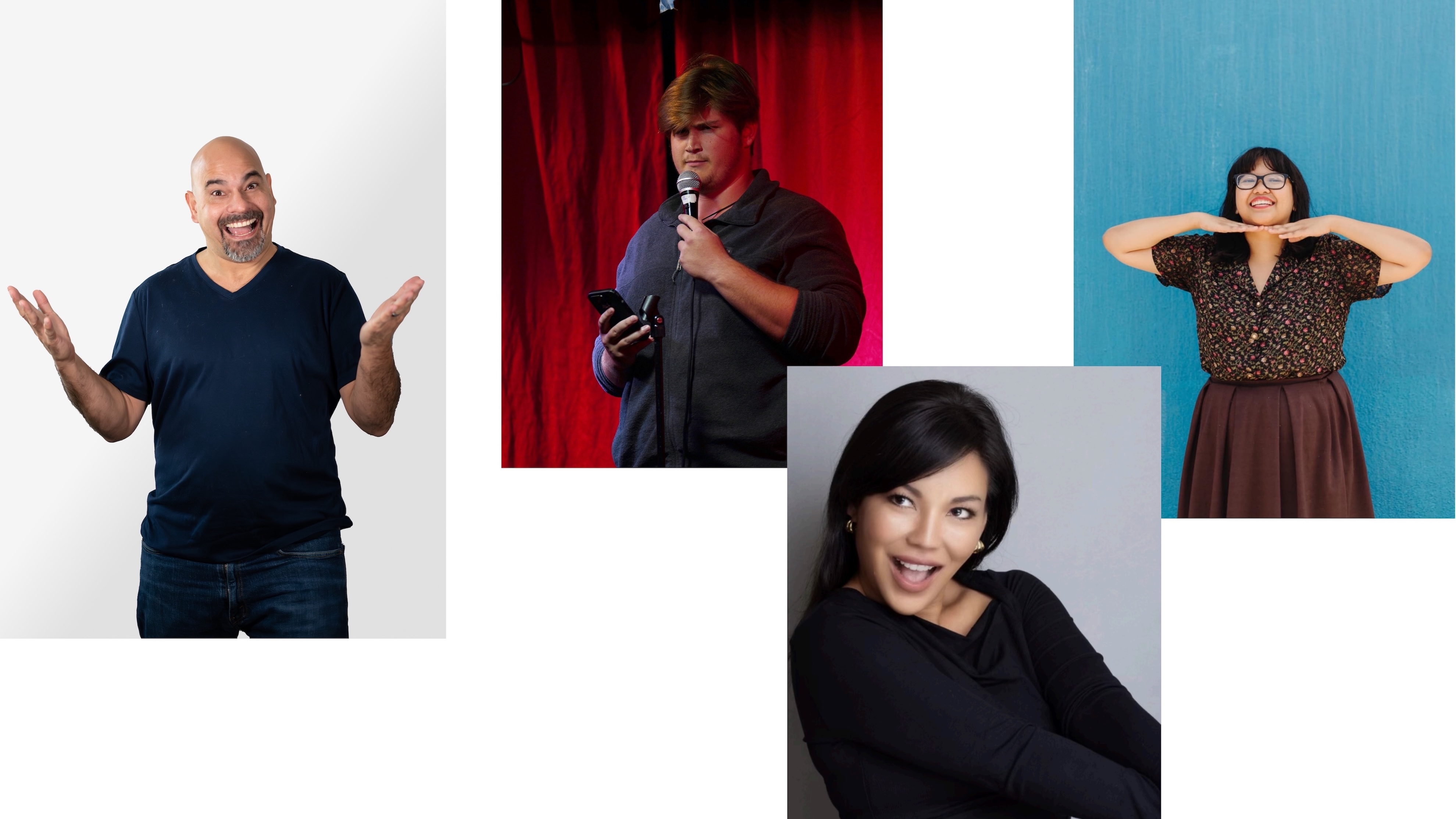 From left to right: Comedians Jose Dynamite, Josh Staples, Cathy Tanaka, and Jasmine Bautista. These comedians are part of a stand-up comedy night in Kapolei on Friday, May 29.