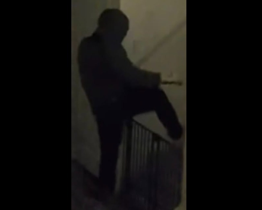 Home security footage of the alleged burglar.