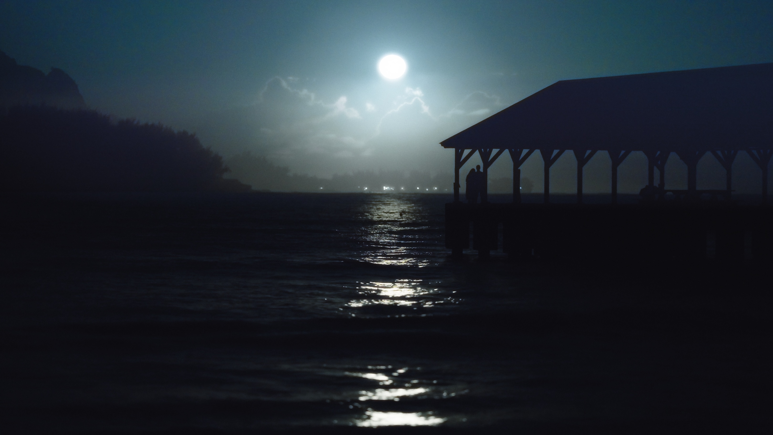 “Hanalei I Ka Pilimoe" was filmed entirely by moonlight.