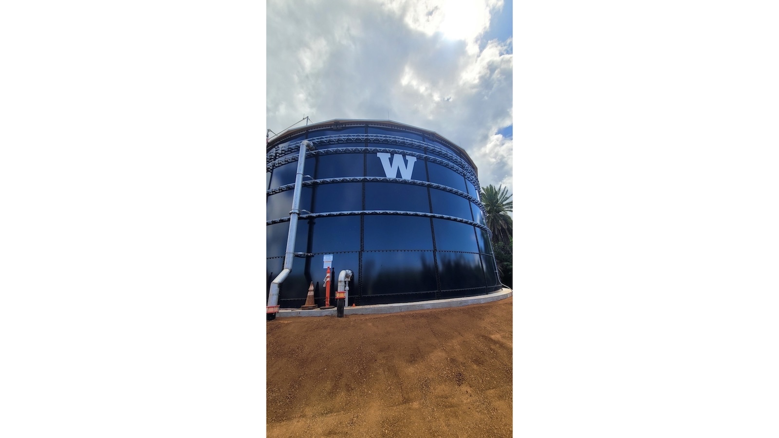 A wastewater tank in Waimea on Kaua‘i